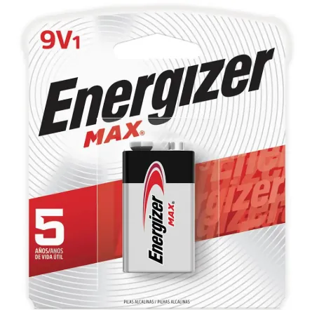 BATERIA 9V ENERGIZER ALKALINA