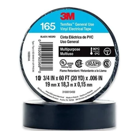 CINTA TEMFLEX 165 NG 19MMX9M  3M