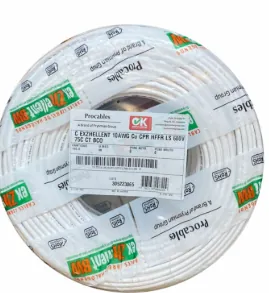 CABLE CU THHN/THWN-2 10AWG BLANCO PROCABLES X 100 METROS