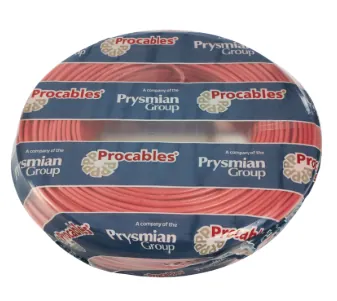 CABLE CU THHN/THWN-2 10AWG ROJO PROCABLES X 100 METROS