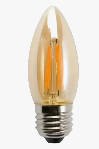 BOMBILLO LED T/VELA AMBAR C35 4W LEXMANA E27 100-240V 2700K