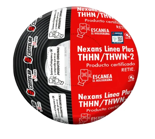 ALAMBRE CU THHN 90 C 12AWG NG  CENTELSA  X 100 METROS