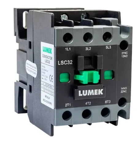 CONTACTOR TRIPOLAR (32A Ac3-50A Ac1) BOBINA 220 Vac LUMEK REF: LSC32-220V UE(50)